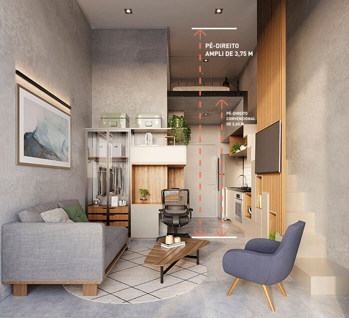 Ampli - Vila Mariana - Studio Space 23m&sup2;