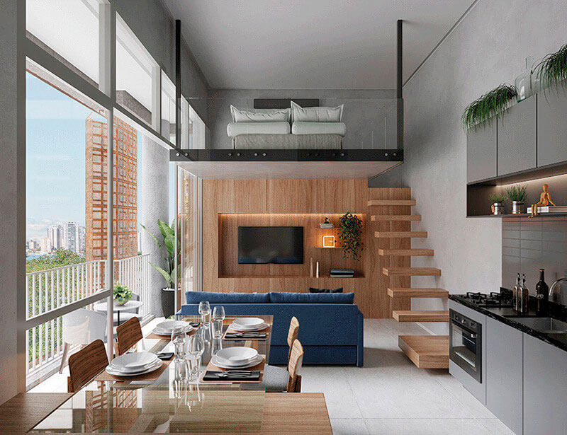 Ampli - Vila Mariana - Loft 36m&sup2;