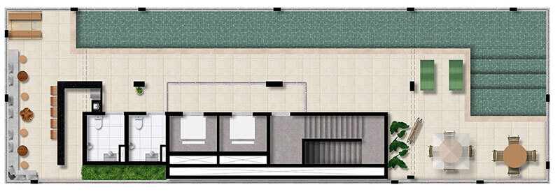 Ampli - Vila Mariana - Implantação Rooftop